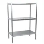 image of BK Resources VSU5-6724 Galvanized Steel Dry Storage Shelving Unit - 67"W x 24"D x 60"H