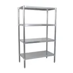 image of BK Resources VSU6-5524 Galvanized Steel Dry Storage Shelving Unit - 55"W x 24"D x 72"H