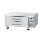 image of Blue Air BACB48-HC 48" 2 Drawers Refrigerated Chef Base w/ Stainless Steel Flat Top