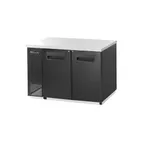 image of Blue Air BBB59-2S-HC 59" Two Solid Door Back Bar Cooler, Stainless Steel