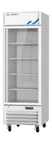 image of Blue Air BGM23W-HC 27" One-Section Glass Door Merchandiser, 23 Cu Ft, White Steel, 1/2 HP, 115V