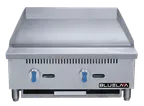 image of Blue Air BLGM24-20D 24" Countertop Gas Griddle with Manual Controls, 3/4" Steel Plate, 60.000 BTU