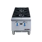 image of Blue Air BLHP12 12" Countertop Gas Hotplate with (2) Burners, Manual Controls, 56.000 BTU