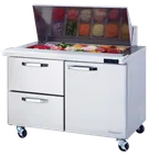 image of Blue Air BLMT48-D2L-HC 48" Mega Top Sandwich Prep Table w/ 2 Drawers & 1 Door, 18 Pans