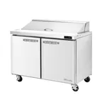 image of Blue Air BLPT48-HC 48" Two Section Sandwich & Salad Prep Table w/ 2 Doors, 12 pans, 13 cu. ft.