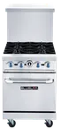 image of Blue Air BLR24-4B 24" Gas Restaurant Range w/ (4) Open Burners, (1) Standard Oven, 152.000 BTU