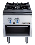 image of Blue Air BLSP1 Stock Pot, Two-Ring Burner, 18"W x 27-1/2"D x 22-5/8"H 80,000 BTU/H Gas Steel/Aluminum