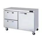 image of Blue Air BLUR48-D2L-HC 48" 1-Door & 2-Drawer Undercounter Refrigerator, Stainless Steel, 13.1 cu. ft.