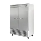 image of Blue Air BSF49-HC 54" 2-Solid Door Reach-In Freezer, Bottom Mount, 49 cu. ft., Stainless Steel