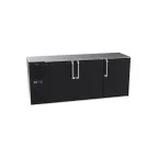 image of Krowne BS84 84" 3 Section Back Bar Cooler with Solid Door