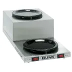 image of Bunn 11402.0001 Step-Up Double-Burner Coffee Warmer with (2) 100W Warmers, 120V / Low Pofile