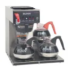 image of BUNN 12950.0212 Automatic Fill Coffee Brewer for Decanters With Hot Water Faucet, Plastic / Single