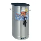 image of BUNN 34100.0000 Tea / Coffee Dispenser, Oval Shaped, Solid Plastic Lid, 4 gallon capacity
