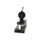 image of Adcraft BWM-7/R 7" Round Single Belgian Waffle Maker w/ Cast Aluminum Grids, 20 Waffles Per Hour