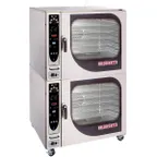 image of Blodgett BX-14G DBL Full Size Double Stacked 14 Pan Gas Combi Oven w/ Manual Controls, Boilerless, 130.000 BTU