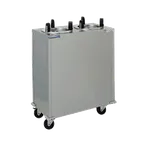 image of Delfield CAB2-575ET Mobile Enclosed 2-Stack Dish Dispenser w/ 5.75" Dia. Dish Size, Heated