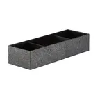 image of Cal-Mil 22037-515-13 To-Go-Station Condiment Holder, 14.5"W x 4.75"D x 3.25"H, Large, Black
