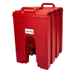 image of Cambro 1000LCD158 Camtainer 11.75 Gal Hot Red Insulated, 16‑¼" W x 20‑¾" D x 24‑¾" H, NSF