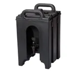 image of Cambro 100LCD110 1-1/2-Gallon Black Plastic Dispenser, 10.4"W x 11.5"D x 17.3"H, NSF