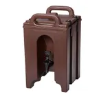 image of Cambro 100LCD131 Camtainer Beverage Carrier, 1.5‑Gallon Dark Brown, 10.3"W x 11.5"D x 17.25"H, NSF