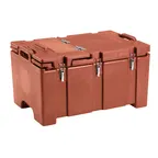 image of Cambro 100MPCHL402 Camcarriers® Top Loading Insulated Food Carrier w/ Hinged Lid, Brick Red