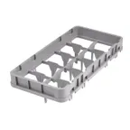 image of Cambro 10HE1151 Full Drop Extender, Half Size, 10 Compartments, Soft Gray, 19-3/4" x 9-7/8"