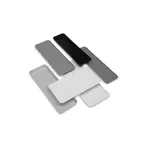 image of Cambro 1318MT110 Tray, 12-5/8" x 17-3/4" x 1-1/16" Rectangular Black Fiberglass, Dishwasher Safe