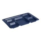 image of Cambro 1596CP186 2 x 2 Tray, 6-Compartment Rectangular, 9" x 15" Navy Blue CoPolymer
