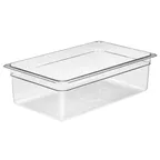 image of Camwear Cambro 16CW135 Full‑Size Food Pan, 20.6 Qt, 6" Deep, Clear Polycarbonate, NSF‑Approved