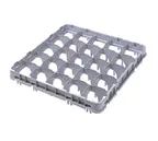 image of Cambro 16E5151 Half Drop Stemware Extender, Full Size, 16 Compartments, Soft Gray, 19-5/8" x 19-5/8" x 2"