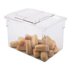 image of Cambro 182615CW135, 22‑Gal Clear Polycarbonate Box, 18" x 26" x 15", Dishwasher‑Safe, NSF