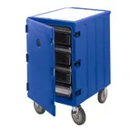 image of Cambro 1826LBC186 Camcart Front Loading Insulated Food Pan Carrier, 32L x 21.5W x 37.5H, Navy Blue, Polyethylene