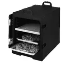 image of Cambro 1826MTC110 Black Front Loading Insulated Food Pan Carrier w/ 6 Pan Capacity - Camcarrier®