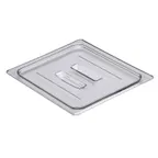 image of Cambro 20CWCH135 - 1/2-Size Clear Polycarbonate Food Pan Cover with Handle, NSF Approved
