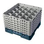 image of Cambro 20S1114414 Camrack Glass Rack, Teal, Full Size, 20 Compartments, 19-3/4" x 19-3/4", HACCP