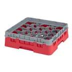 image of Cambro 20S318163 Camrack Glass Rack, Red, Full Size, 19-3/4 x 19-3/4, 20 Compartments