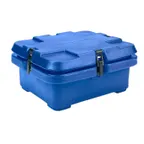 image of Cambro 240MPC186 Camcarriers® Top Loading 4" Deep Insulated Food Carrier - Navy Blue