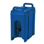 image of Cambro 250LCD186 Camtainer Beverage Carrier, 2‑1/2 Gal Plastic Navy, 9"W x 16‑1/2"D x 18‑3/8"H, NSF