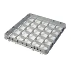 image of Cambro 25E2151 Half Drop Extender, Full Size, 25 Compartments, Soft Gray, 19-5/8" x 19-5/8" x 2"