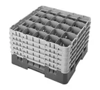 image of Cambro 25S1058186 Camrack Glass Rack, Navy Blue, Full Size, 19-3/4 x 19-3/4, 25 Compartments