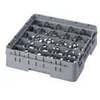 image of Cambro 25S318151 Camrack Glass Rack, Soft Gray, Full Size, 19-3/4 x 19-3/4, 25 Compartments