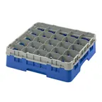 image of Cambro 25S418168 Camrack Glass Rack, Blue, Full Size, 19-3/4 x 19-3/4, 25 Compartments, 3-7/16 Max Dia, HACCP