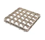 image of Cambro 36E4151 Full Drop Stemware Extender, Full Size, 36 Compartments, Soft Gray, 19-5/8" x 19-5/8" x 2"