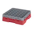 image of Cambro 36S418163 Camrack Glass Rack, Red, Full Size, 19-3/4 x 19-3/4, 36 Compartments