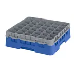 image of Cambro 36S418168 Camrack Glass Rack, Full Size, Blue, 36 Compartments, 19-3/4" x 19-3/4" x 5-5/8", HACCP Compliant, NSF