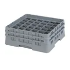 image of Cambro 36S434151 Camrack Glass Rack, Soft Gray, Full Size, 19-3/4 x 19-3/4, 36 Compartments