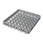 image of Cambro 49E1151 Full Size Dish Rack Extender, 49 Compartments, Soft Gray, 19-5/8" x 19-5/8" x 2"