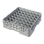 image of Cambro 49S318151 Camrack Glass Rack, Soft Gray, Full Size, 19-3/4 x 19-3/4, 49 Compartments