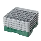 image of Cambro 49S800119 Camrack Glass Rack, Full Size, Sherwood Green, 49 Compartments, 19-3/4" x 19-3/4" x 10-1/2", HACCP Compliant, NSF Certified