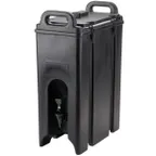 image of Cambro 500LCD110 Camtainer Beverage Carrier – 4‑3/4‑Gallon Insulated Black, 9"W x 16"D x 24"H, NSF